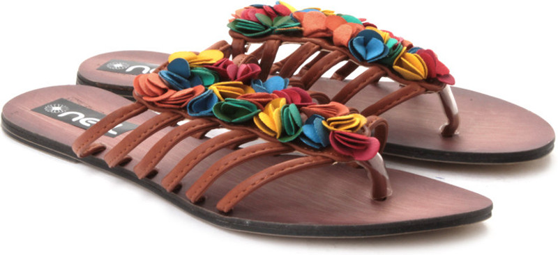 Nell Women Women Multicolor, Orange, Red, Yellow Flats Nell Women Women Multicolor, Orange, Red, Yellow Flats