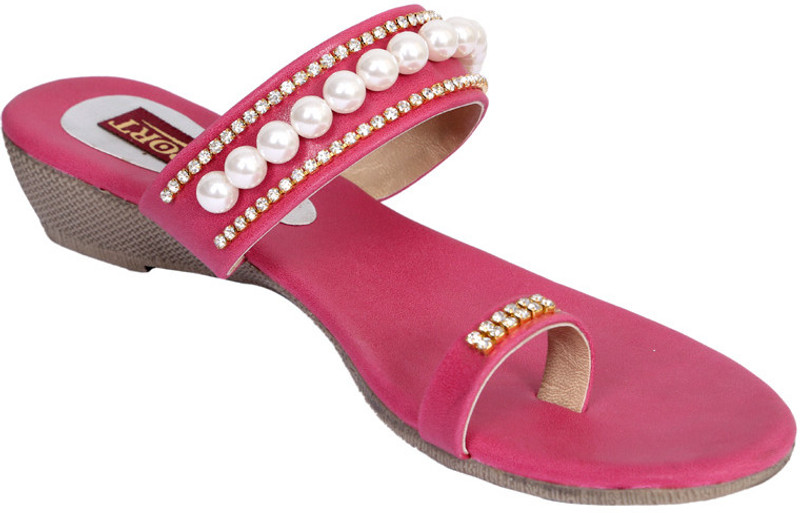 Port Women Pink Wedges Port Women Pink Wedges