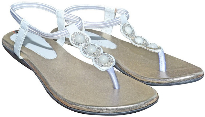 Port Women White Flats