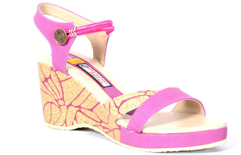 Dolphin Miles Stylish Women Pink Wedges