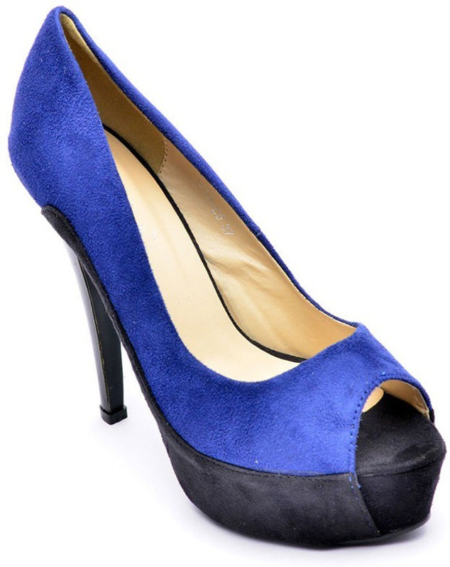 Bruno Manetti Women Navy Heels