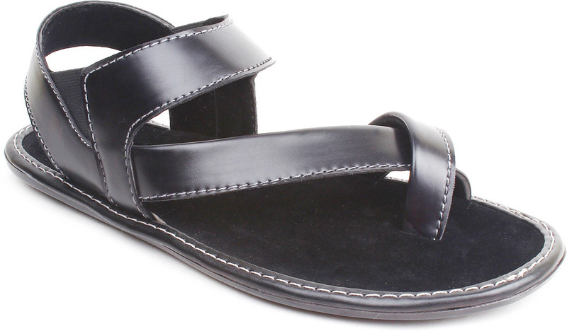 Adreno Men Black Sandals