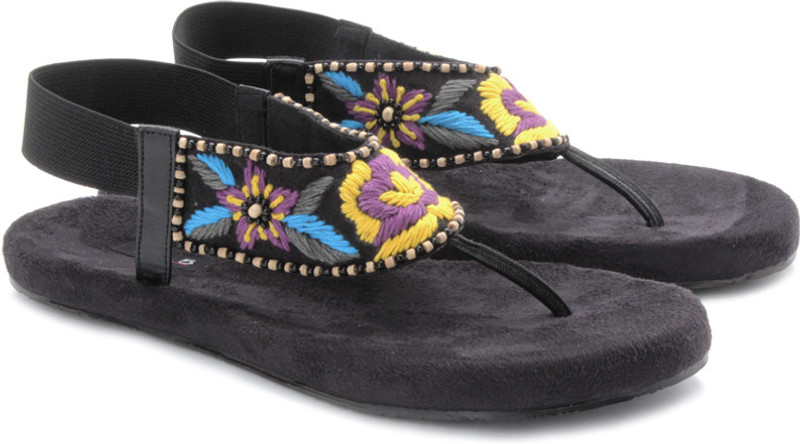 Inc.5 Women Women Black, Grey, Multicolor, Yellow Flats