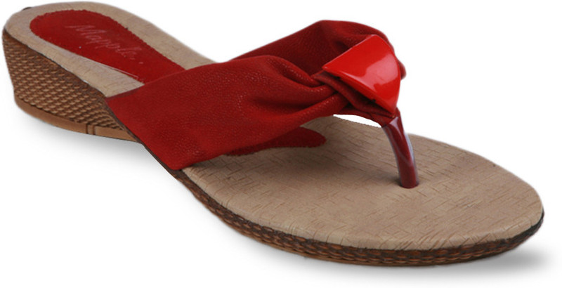 Studio 9 Attractive V Shape Women Red Wedges