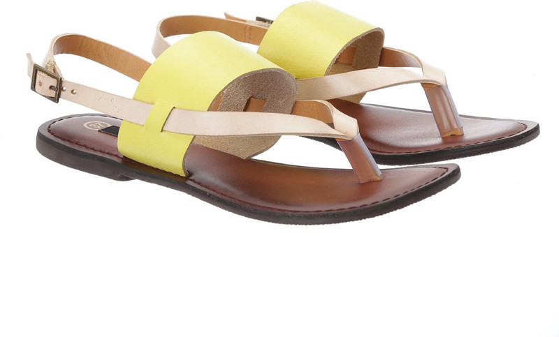 Ilo Women Yellow, Natural Flats