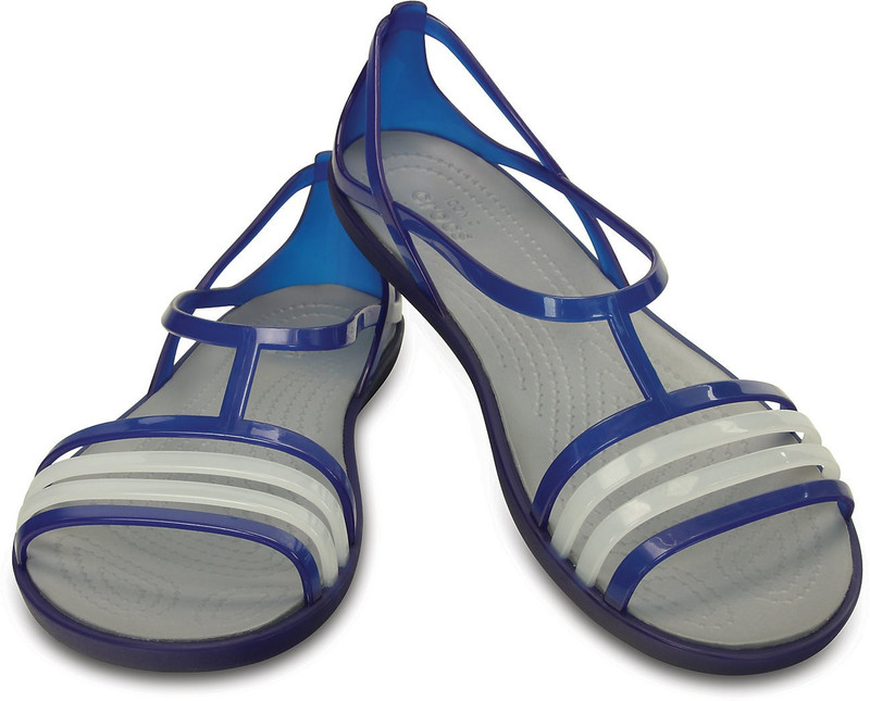Crocs Women Blue, White Flats