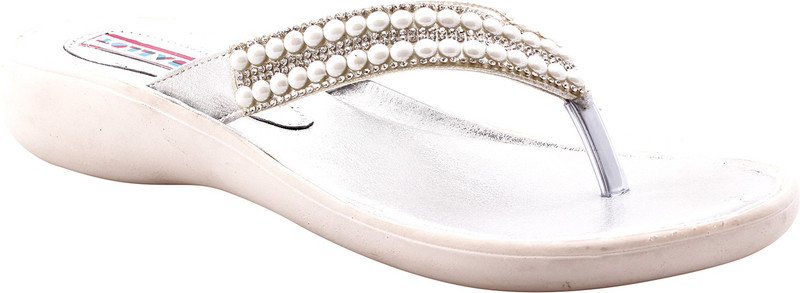 Belly Ballot Women Silver Flats