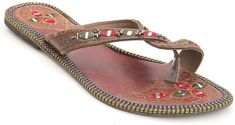 Footrendz Women Brown Flats