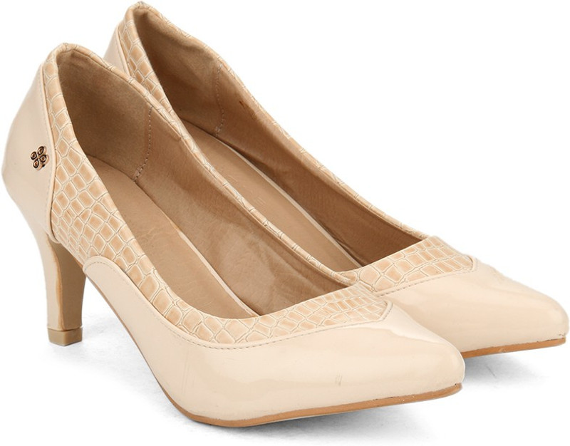 Addons Addons Cream Colored Pump Women Heels Addons Addons Cream Colored Pump Women Heels