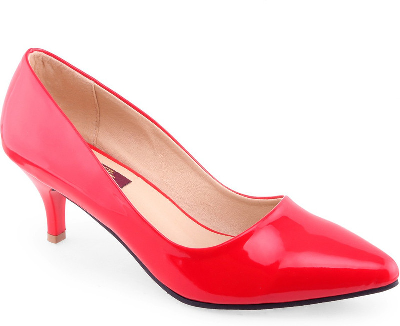 Shuz Touch Women Red, Beige Heels