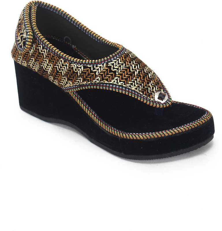 Paduki Women Gold Wedges