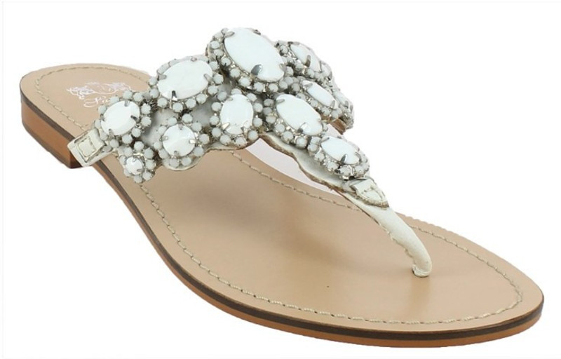 SAINT G Women Beige, White Flats