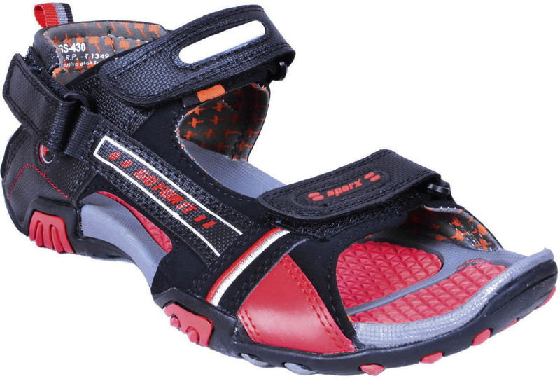 Sparx Men Black, Red Casual