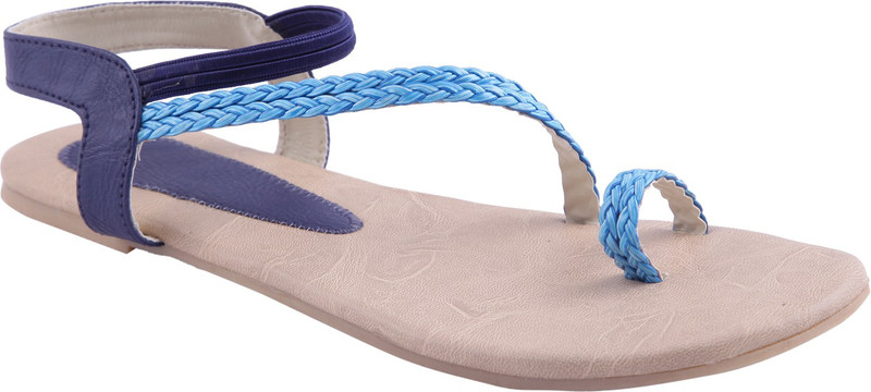 Adorn Women Blue, Brown Flats