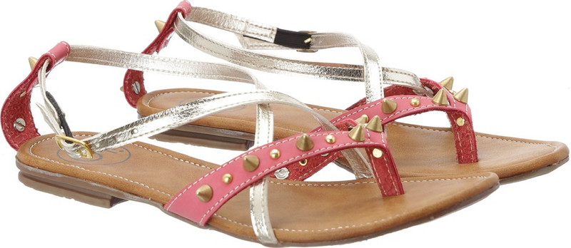 Ilo Women Pink, Gold Flats