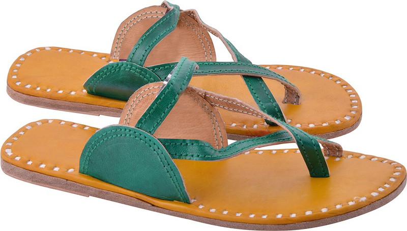 Bonjour Women Yellow, Green Flats