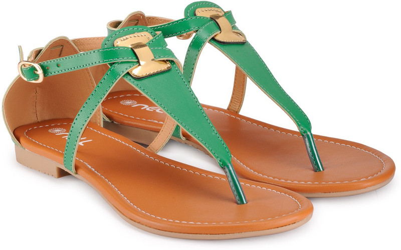 Nell Women Green Flats Nell Women Green Flats