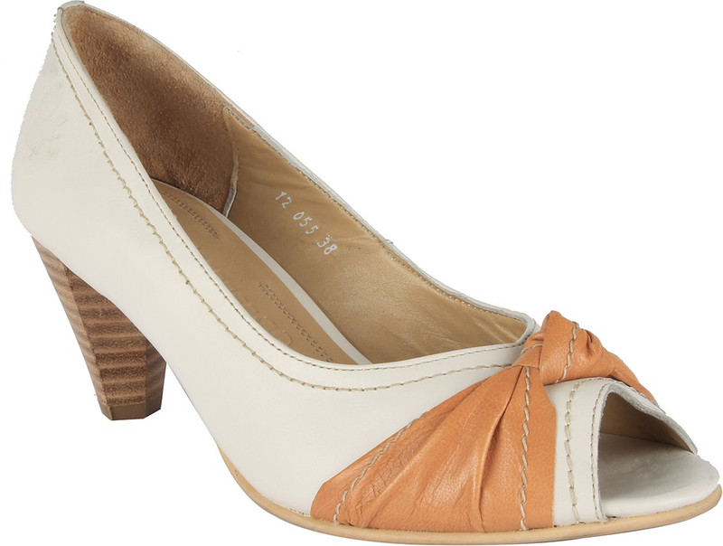 Salt N Pepper 12-056 Helen White Cuio Women White Heels