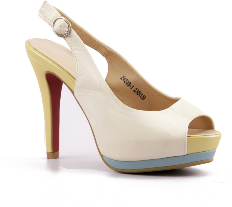Willywinkies Women Beige Heels Willywinkies Women Beige Heels
