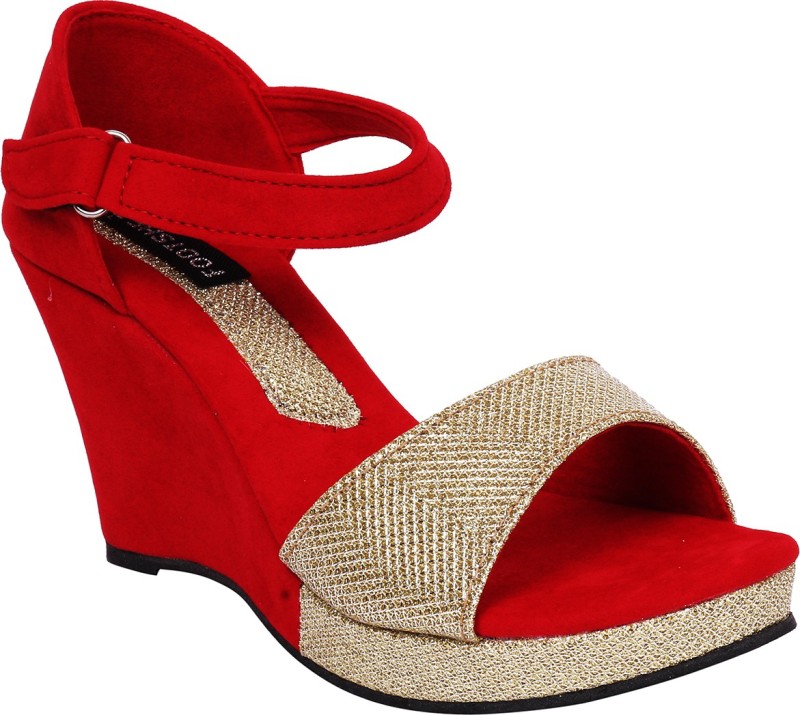 Footshez Women Red Heels- Buy Online in 