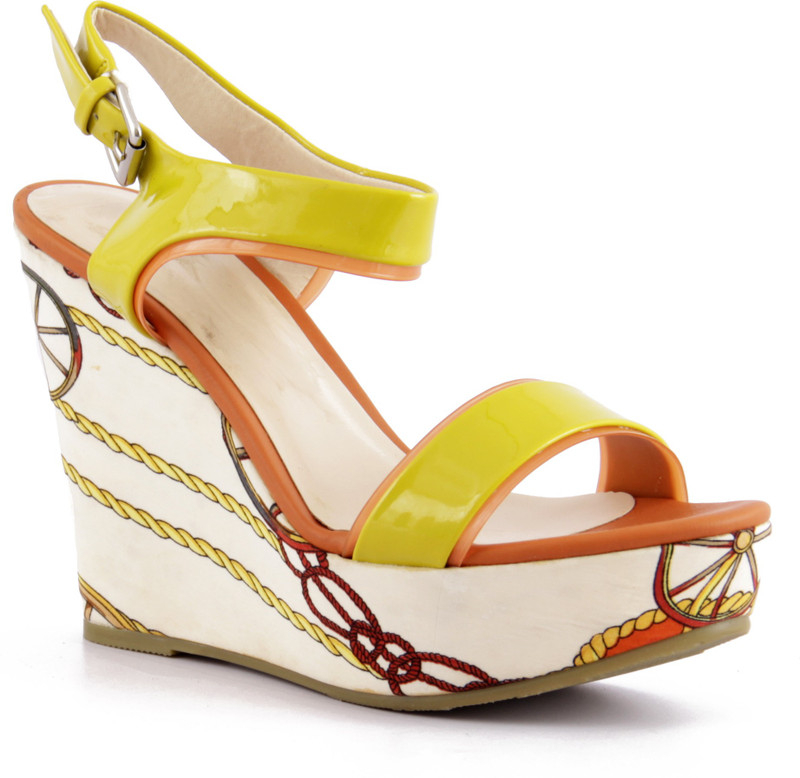 Willywinkies Women Yellow Wedges Willywinkies Women Yellow Wedges