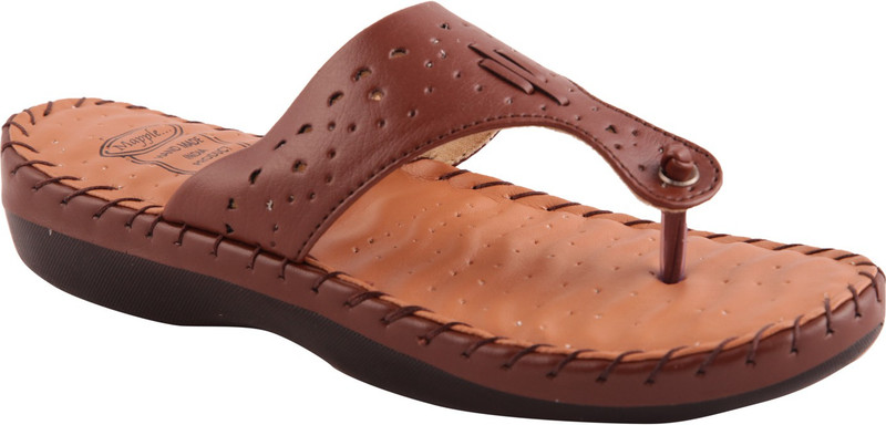 Adorn Trendy Women Brown Flats