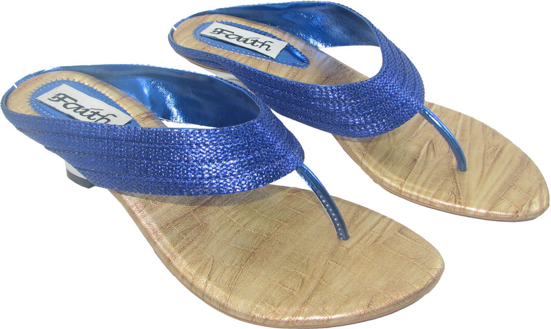 Faith 10003 Women Blue Heels