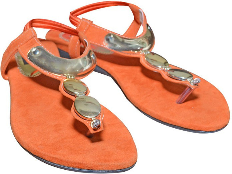 Port Women Orange Flats