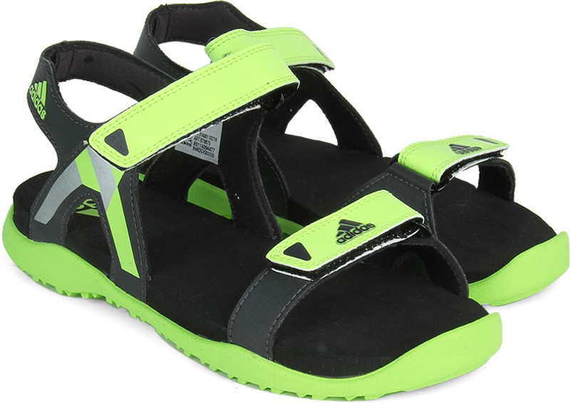 ADIDAS ORSO Women Women Black, Green Sports Sandals