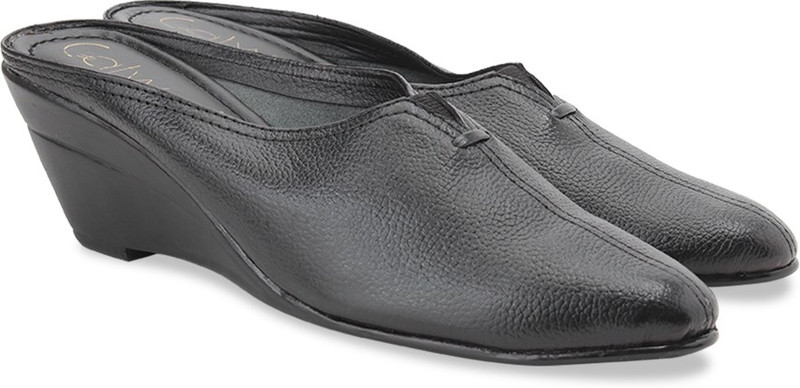 Catwalk Casual Women Black Wedges