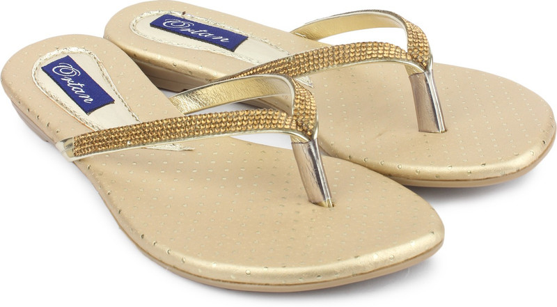 Ortan Women Gold Flats