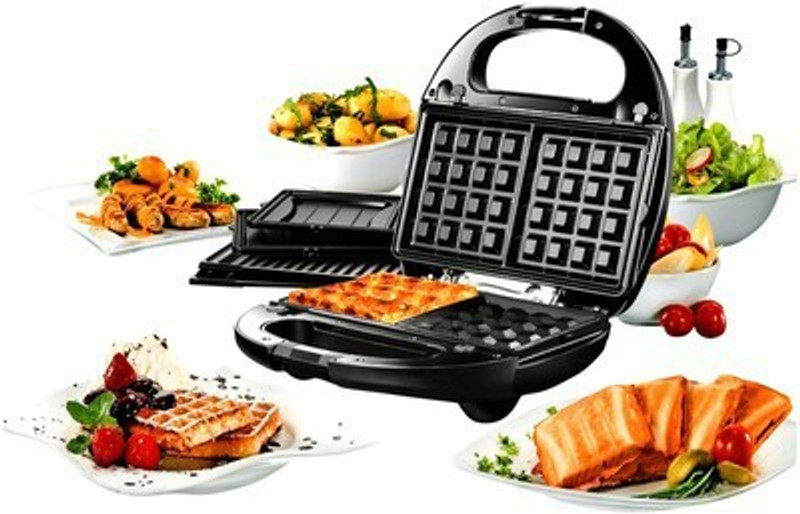 Nova 3 In 1 Snack Magic Nsm 2403 Grill, Toast(Black)