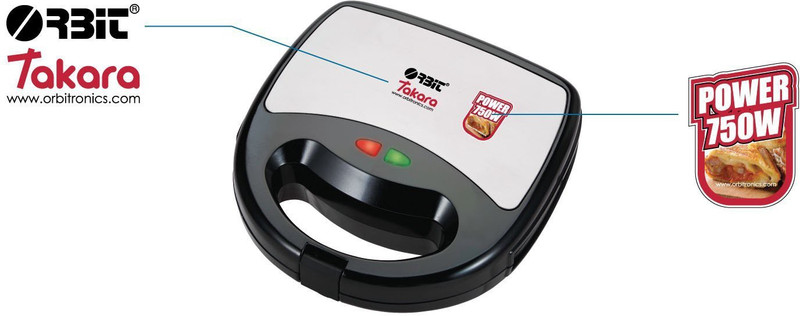 Orbit Takara Sandwich Maker Toast(Black)