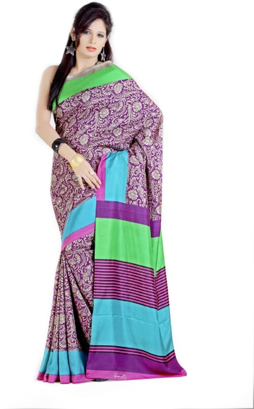Miraan Printed Fashion Art Silk Saree(Multicolor) RS.1799 (68.00% Off) - Flipkart