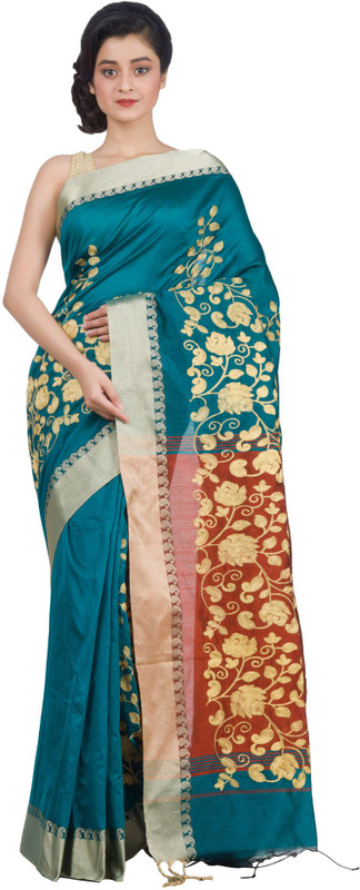 RLBFashion Self Design Fashion Handloom Art Silk Saree(Multicolor)