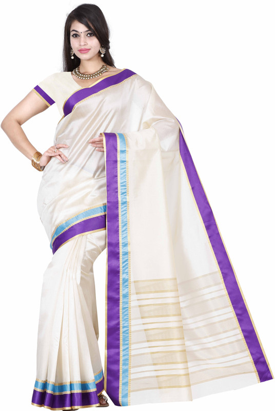 Rightshape Striped Fashion Tussar Silk Saree(Multicolor)