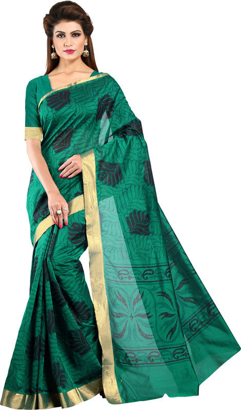 Lehja Collection - Green, Orange Sarees - clothing