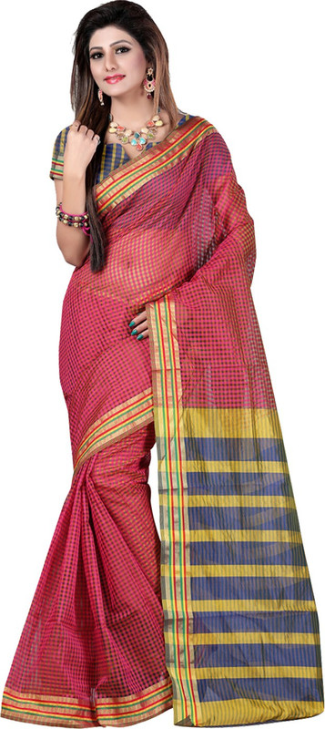 Sanju Sarees Solid Fashion Art Silk Saree(Multicolor)