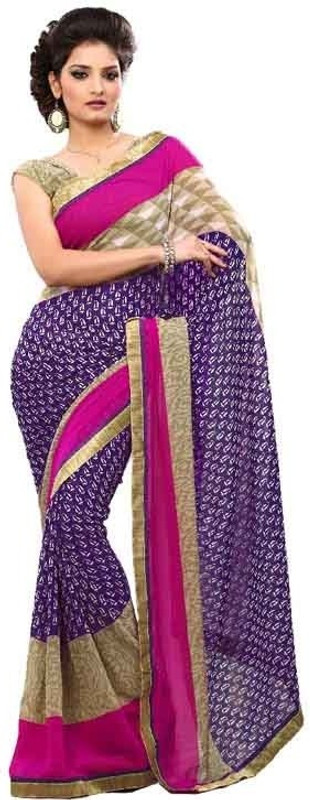 Florence Printed Daily Wear Georgette Saree(Multicolor) RS.866 (72.00% Off) - Flipkart