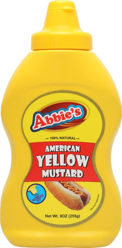 Abbie's American Yellow Mustard Sauce(255 g)