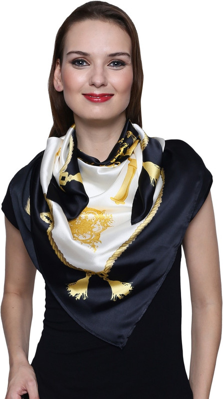 Trendsnu Printed Poly Japanese Satin Women Scarf