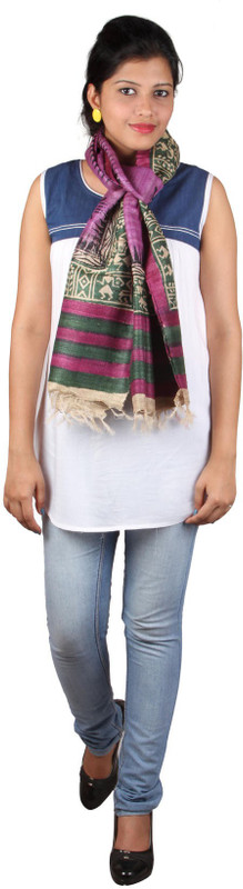 Kaarubaki Printed Tussar Silk Women Stole