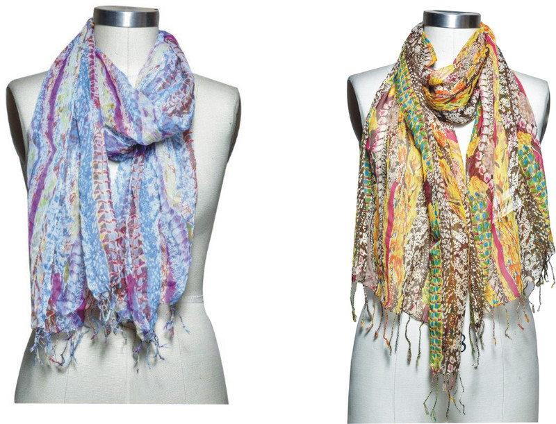 Studio B40 Printed Chiffon Women Stole