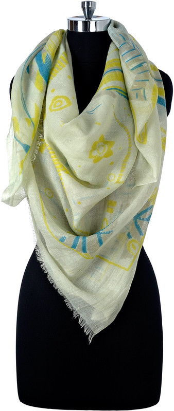 Tiara Printed Pure Wool Women Stole