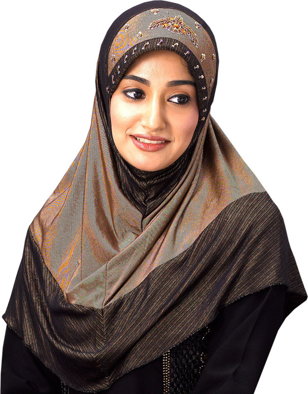 ArabDressage Self Design Lycra Blend Women Scarf