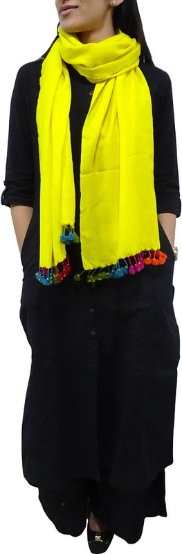 Toygully Solid Wool Blend Girls Stole