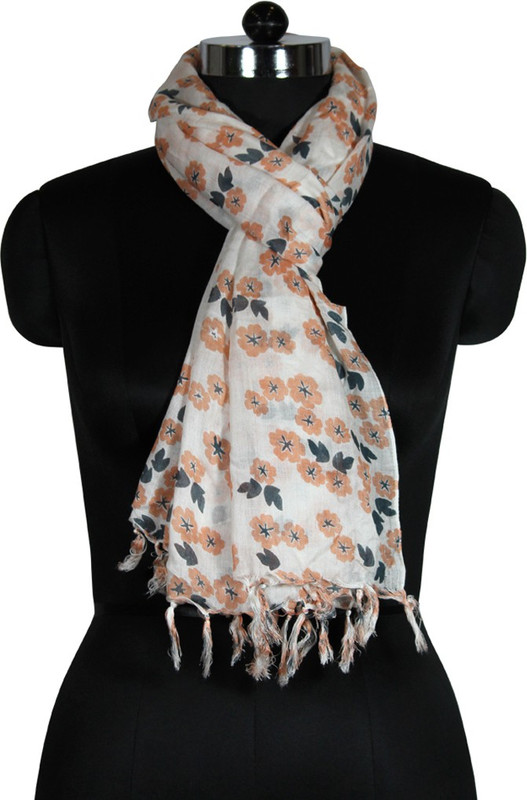 Uso Uno Printed Cotton Viscose Blend Women Stole