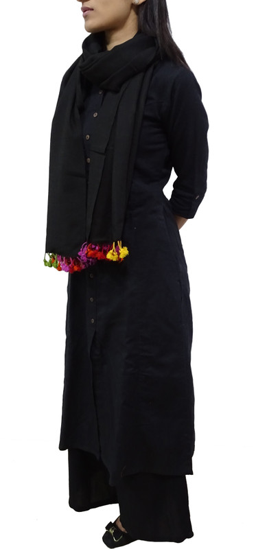 Toygully Solid Pure Wool Women Stole