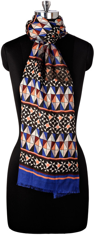 Tiara Printed Modal-Silk Women Stole