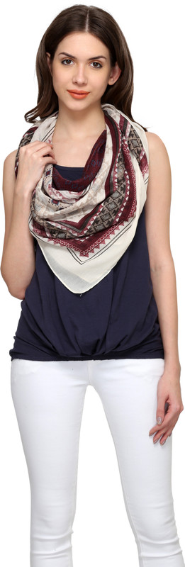 One Femme Printed Polycotton Women Scarf